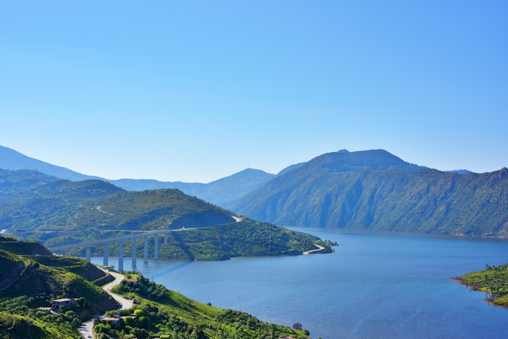 a bridge over a body of water