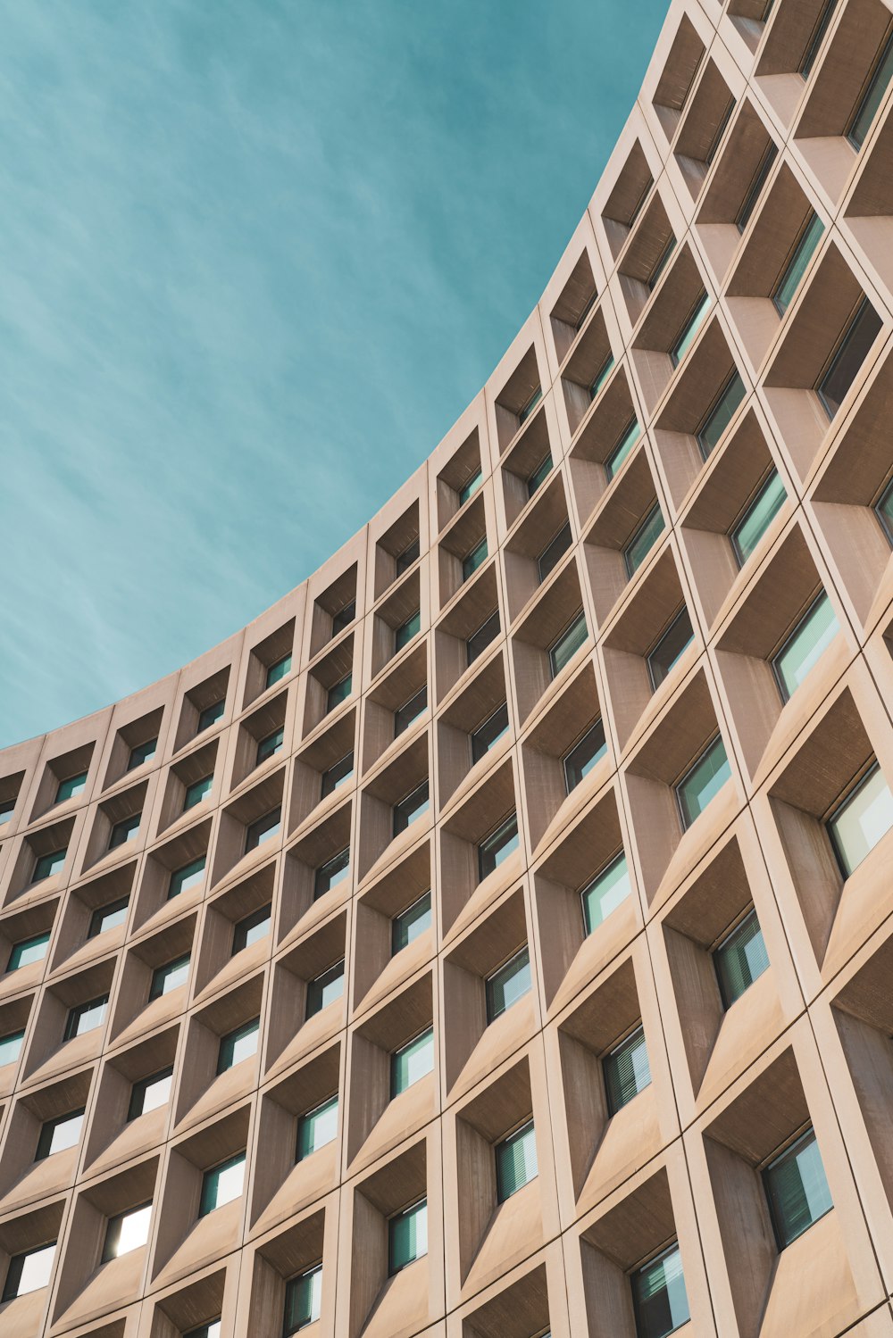 a tall building with many windows