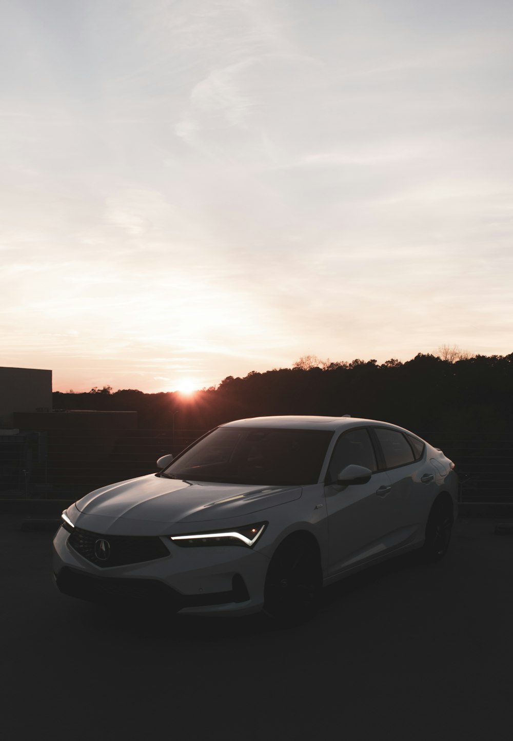 a car parked on a road