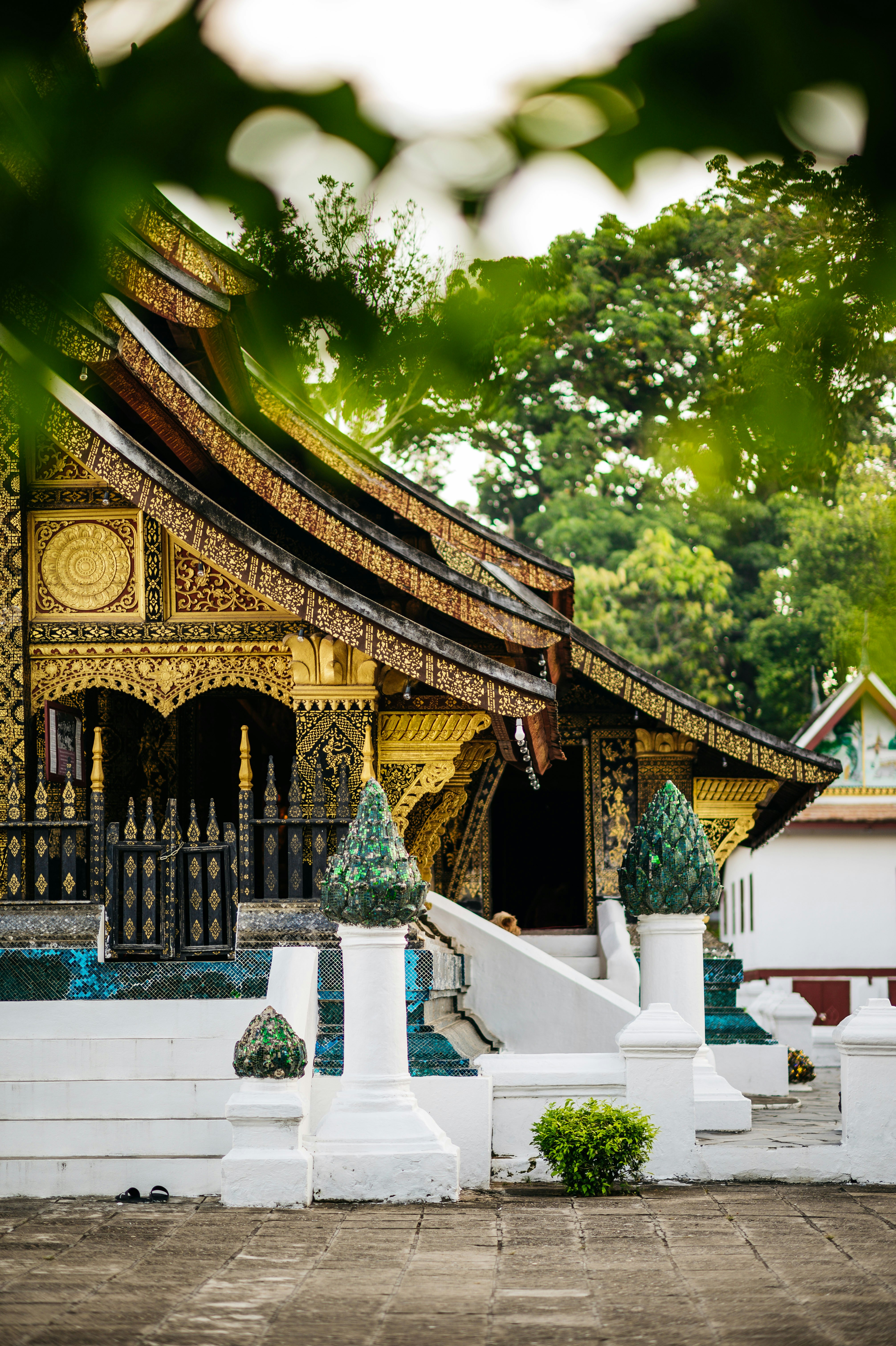 a building with a large entrance