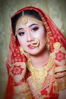 a person wearing a headdress