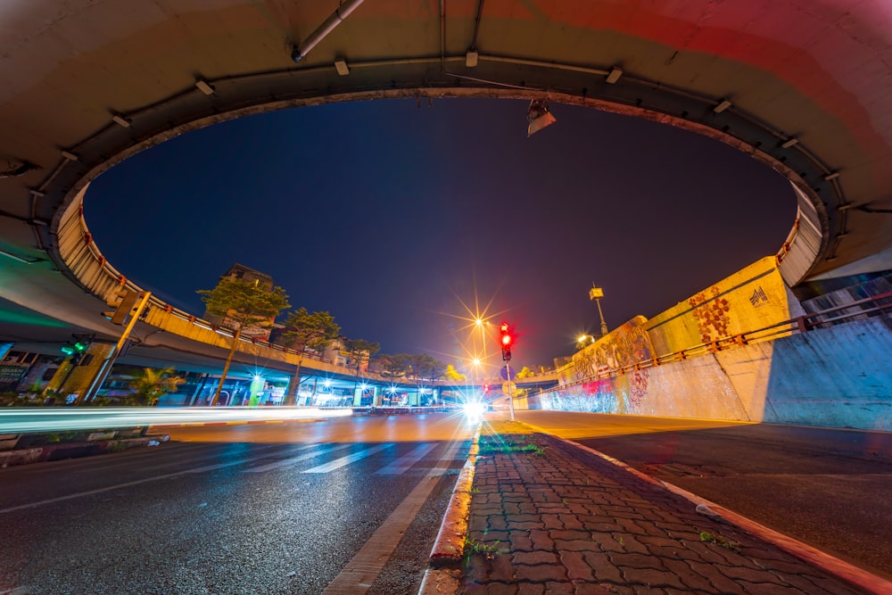 a road with a tunnel