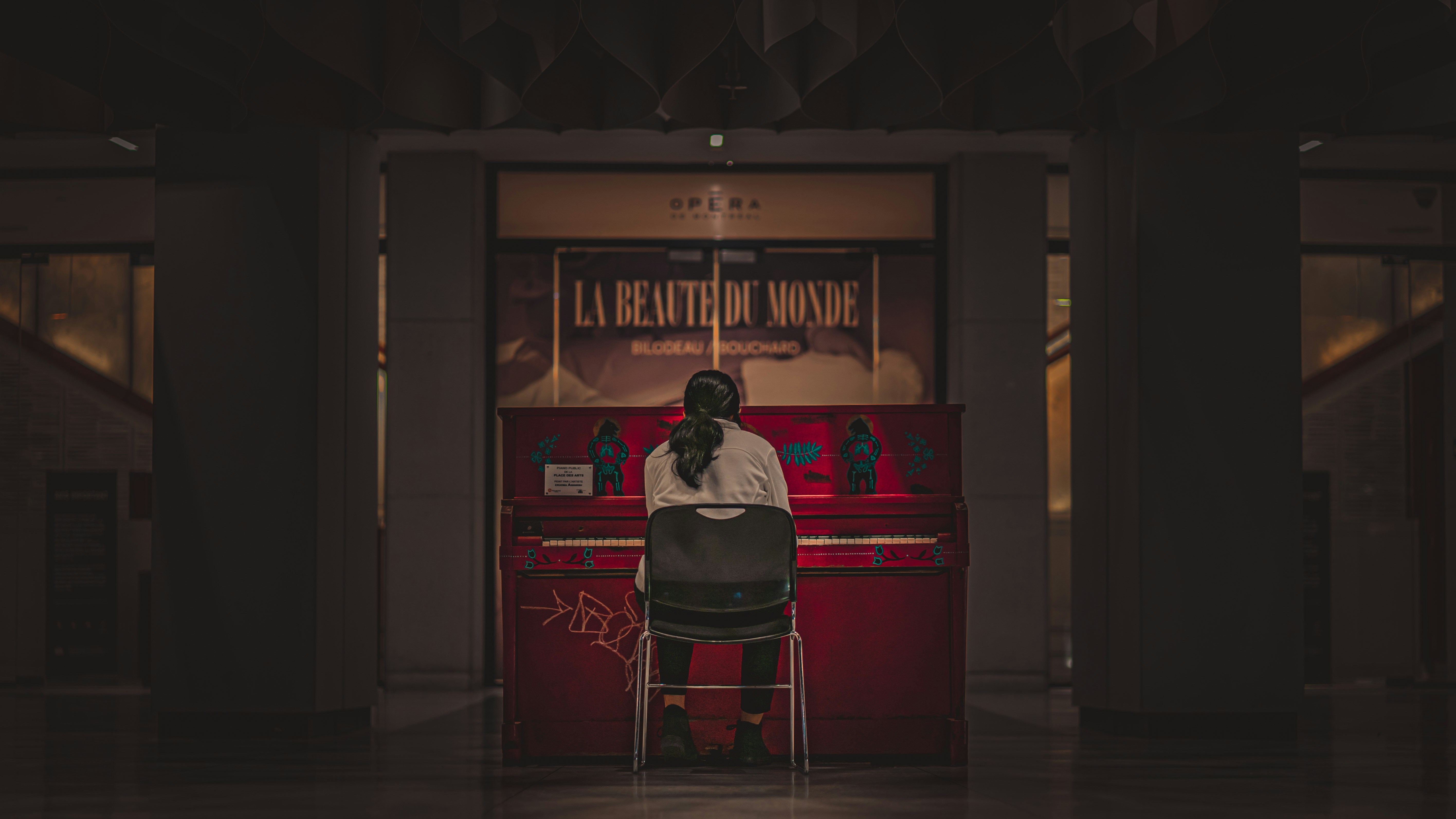 a person sitting in a chair