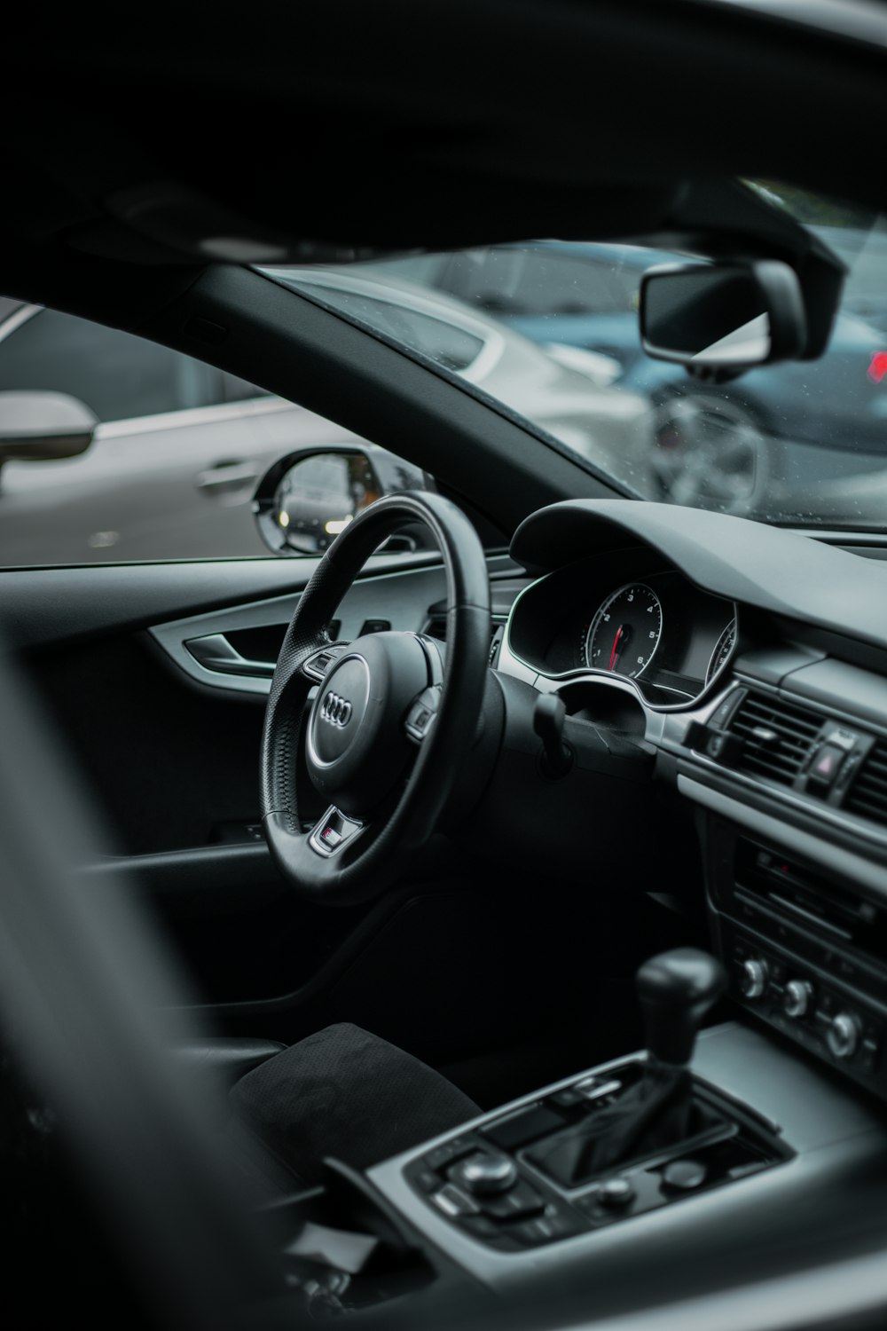 the interior of a car