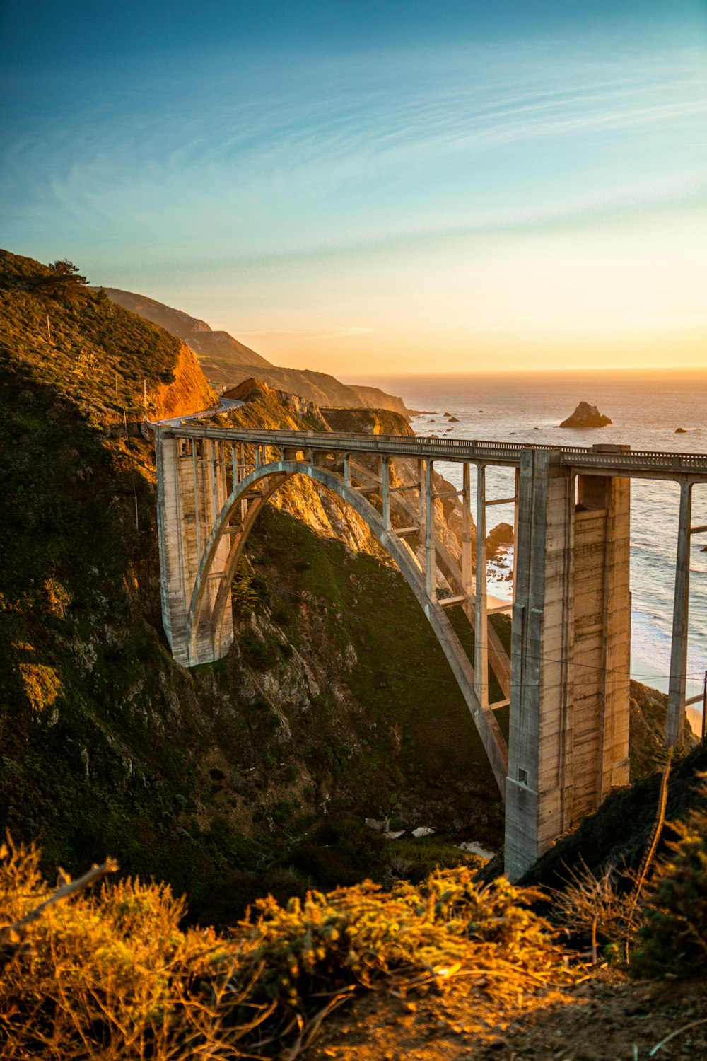 Bixby Creek Bridge over a body of water