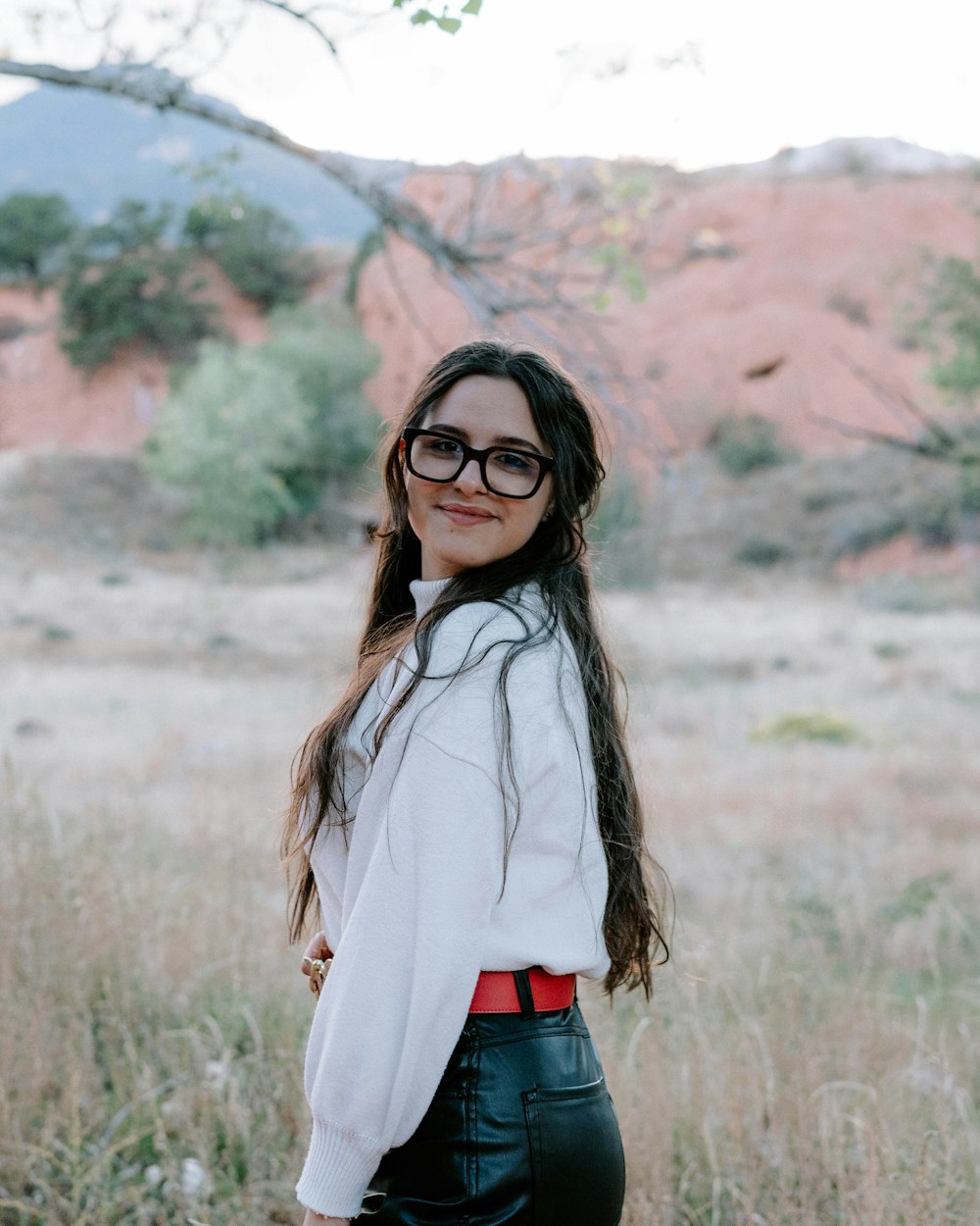 a person standing in a field