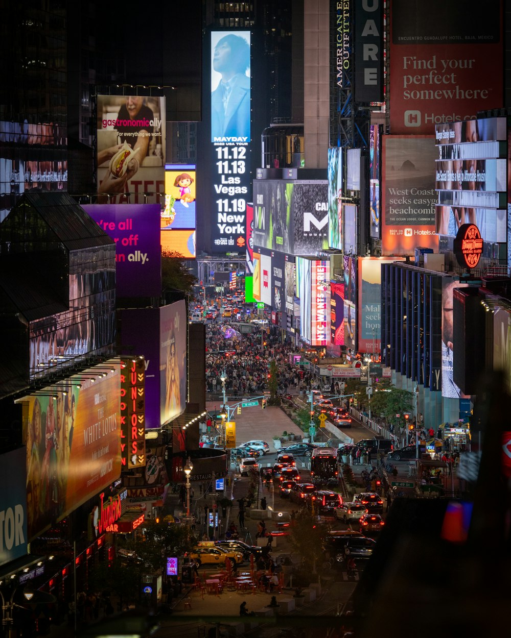 a busy city street