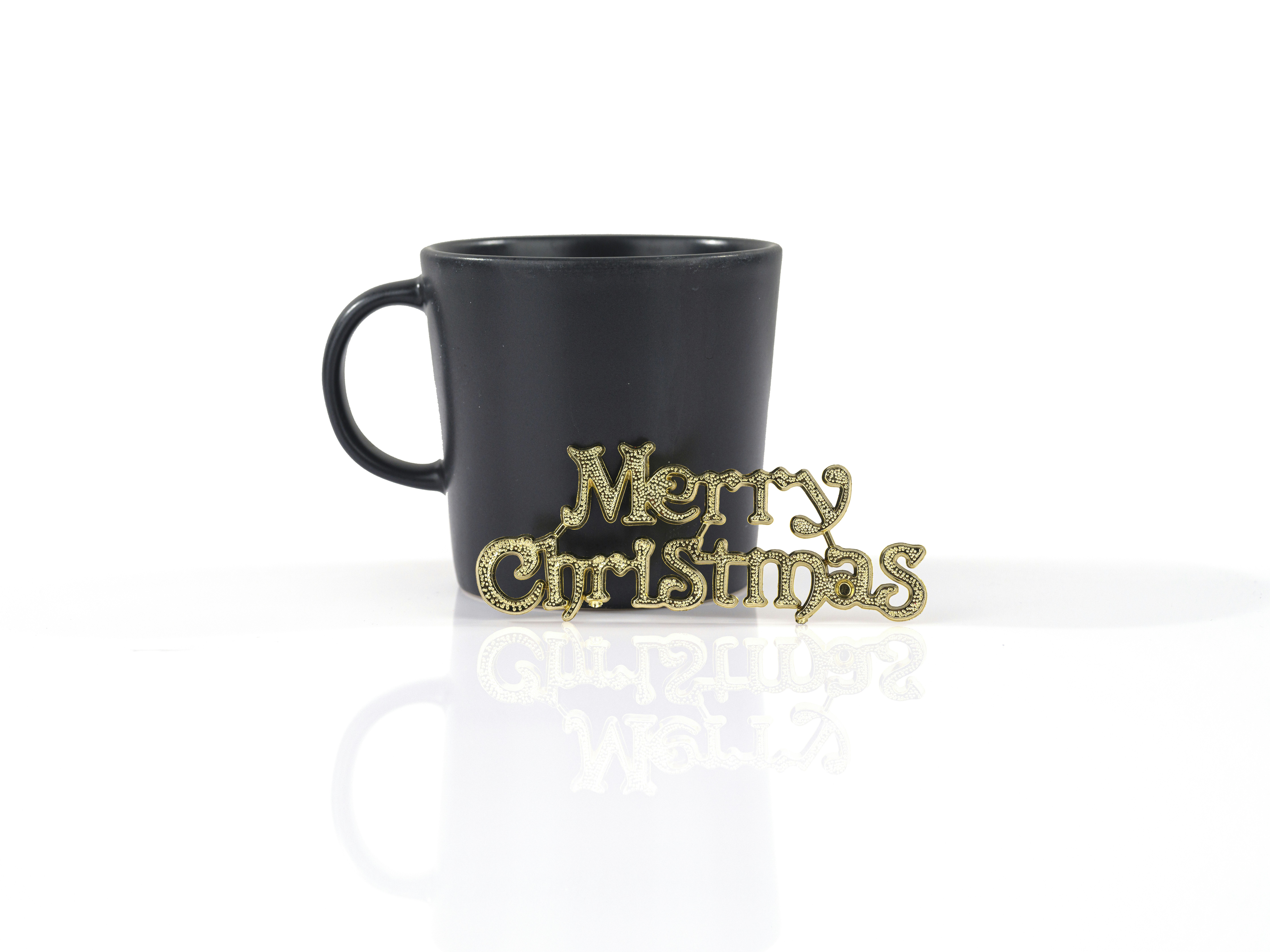 Coffee and Christmas decoration