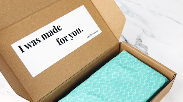 a box with a label on it