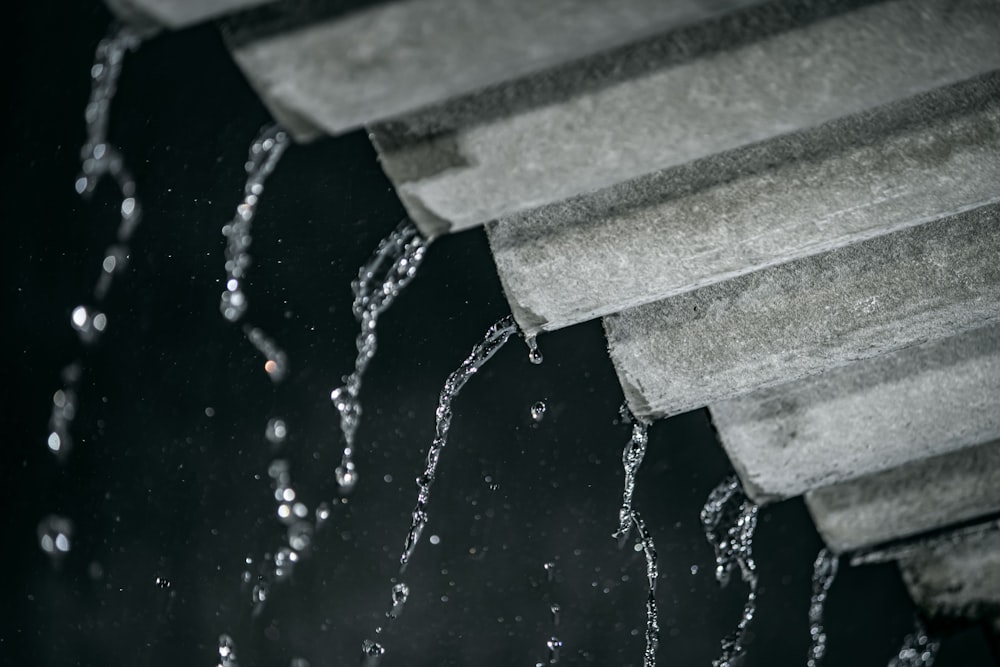 water pouring from a tap