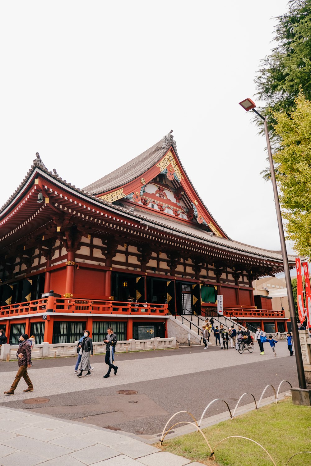 a building with a red roof