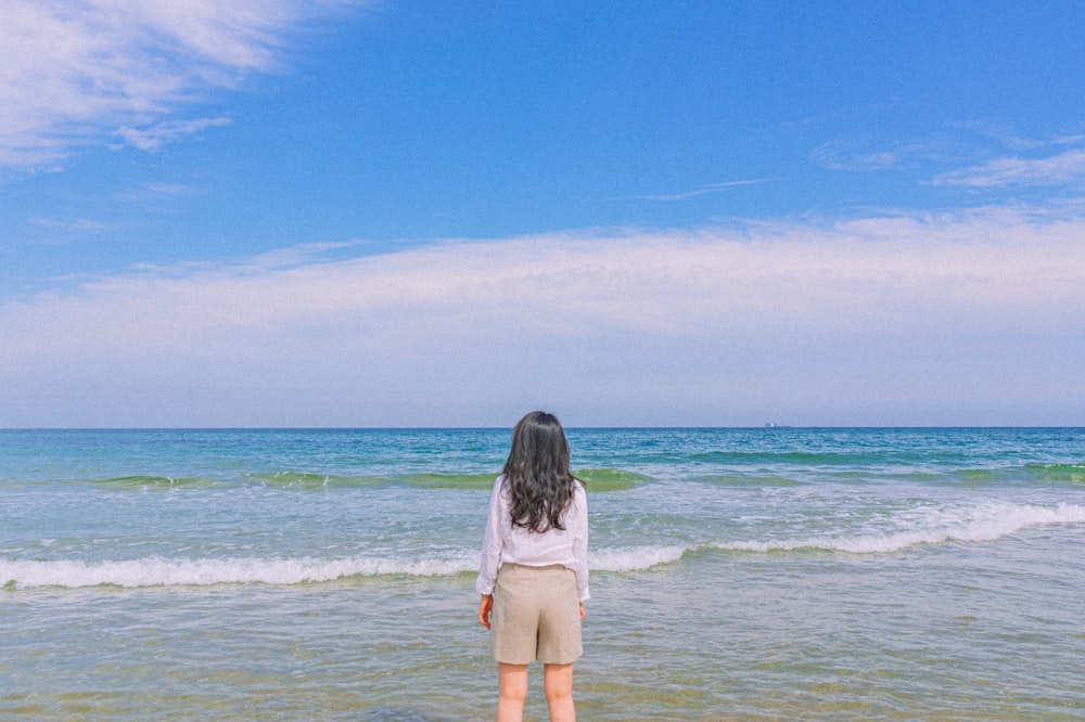 a person standing in the water