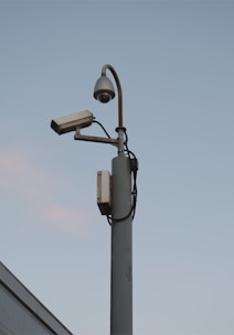 a light pole with a light on top