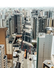 a city with tall buildings