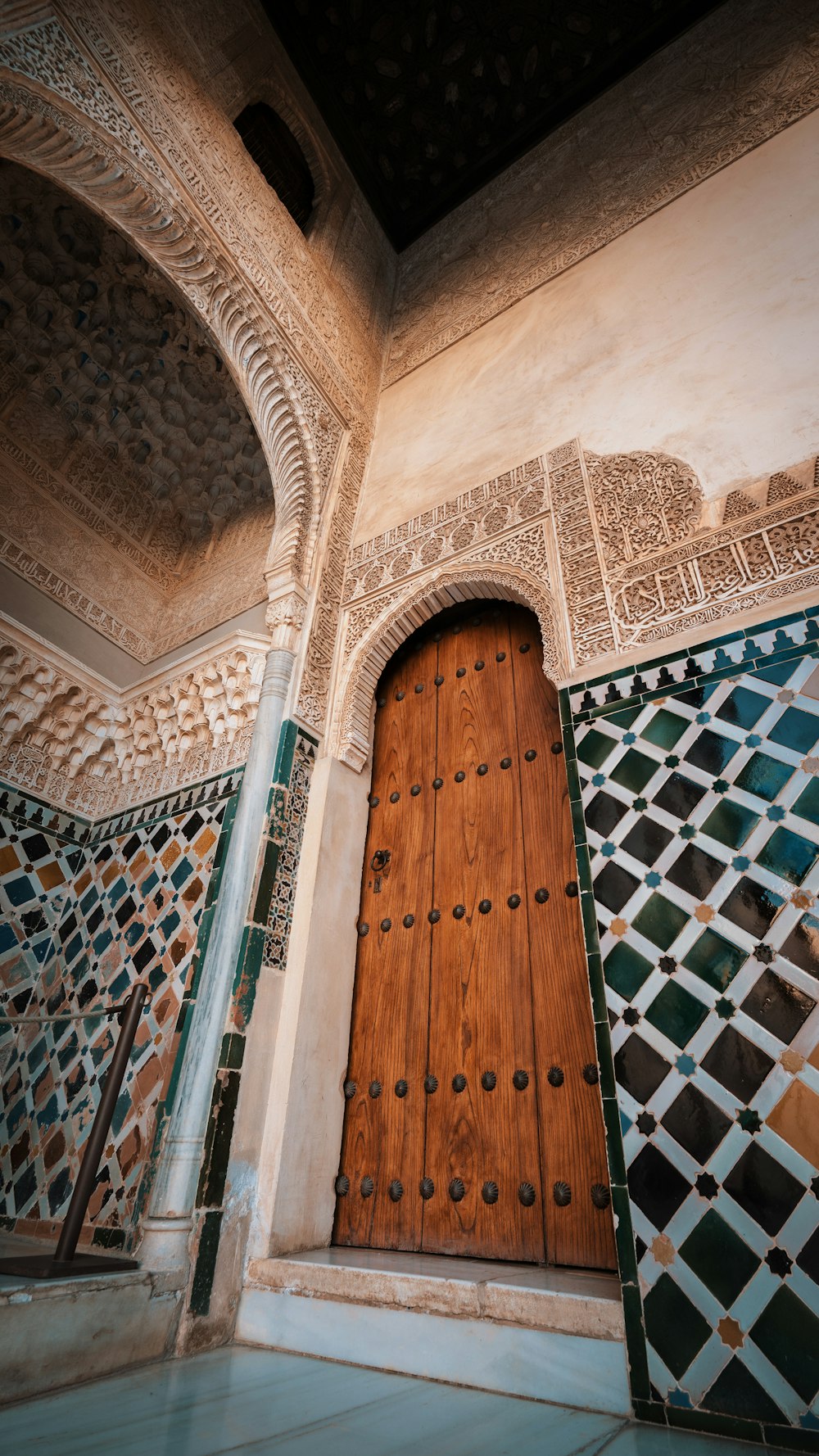 a door in a building