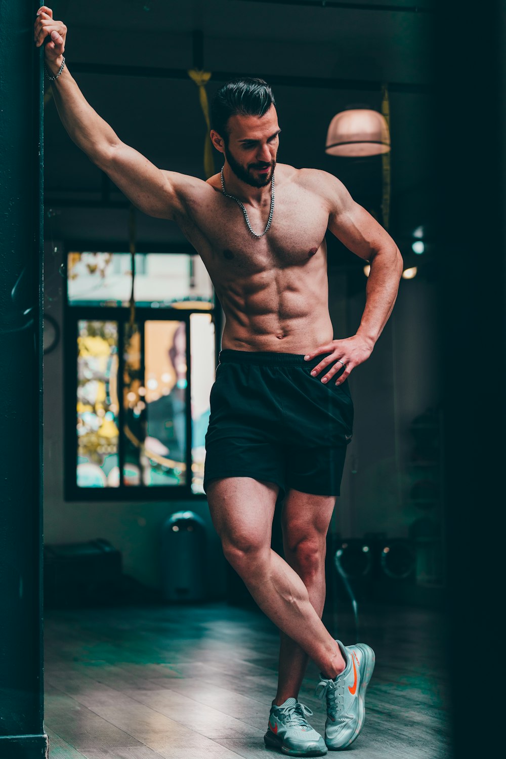 a man holding a basketball