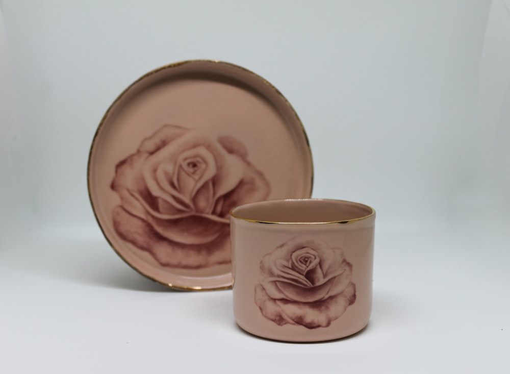 a pair of tea cups