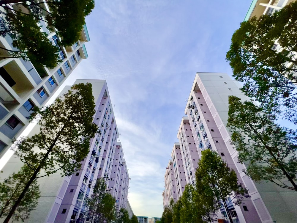 a group of tall buildings