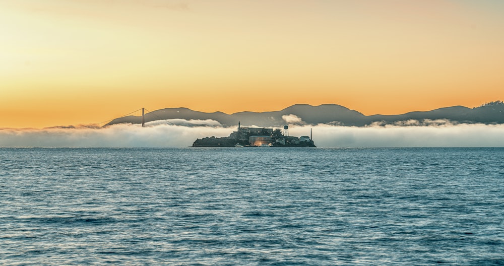 a group of ships in the water