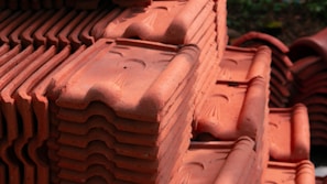 a pile of bricks