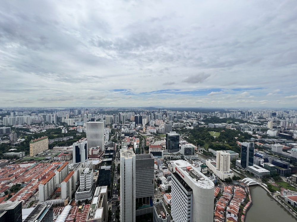 a city with many buildings