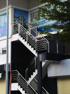 a building with stairs