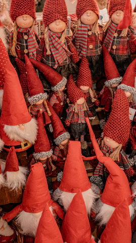 a group of dolls
