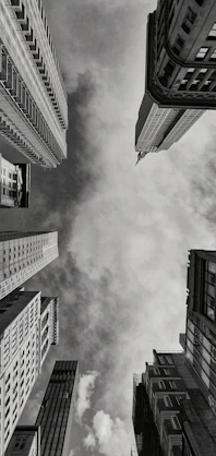 a group of tall buildings