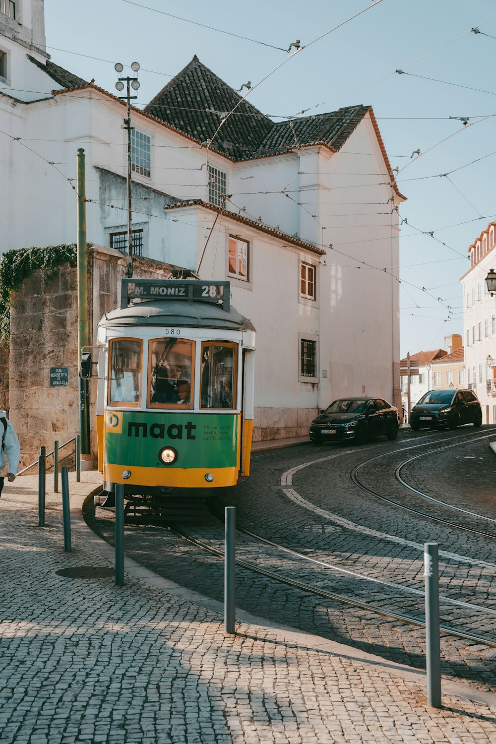 a trolley on the street