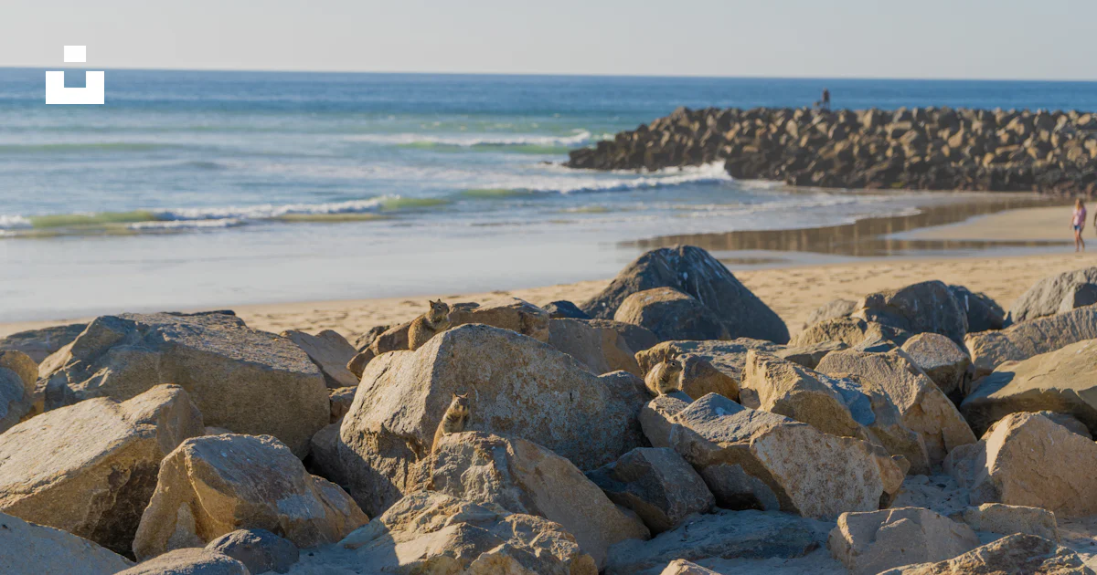 Beach Rocks Triangle A group of rocks on a beach photo – Free Beach Image on Unsplash