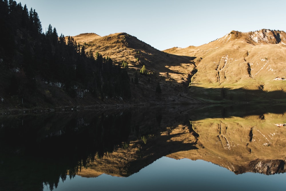 a lake in the mountains