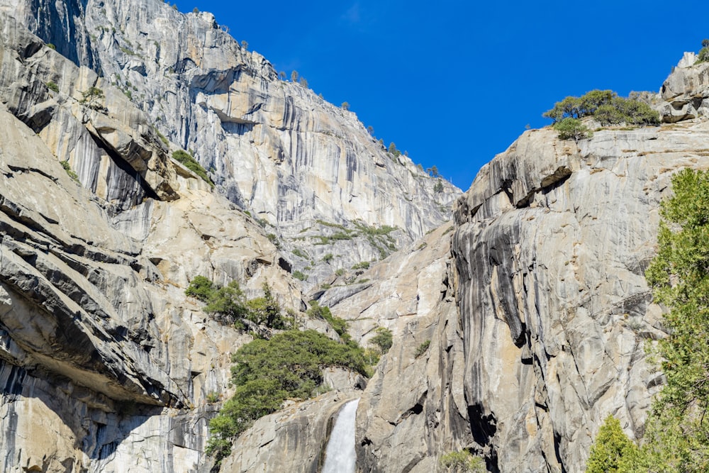 a rocky cliff side