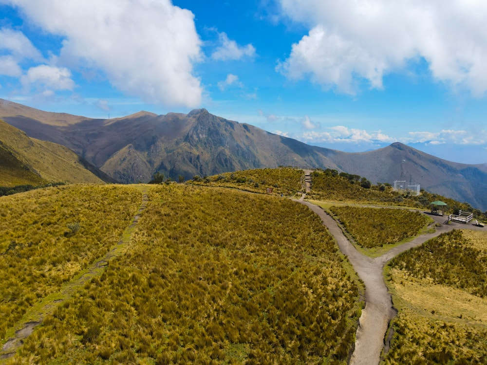 a road in a valley