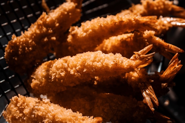 close up of Tempura Shrimp