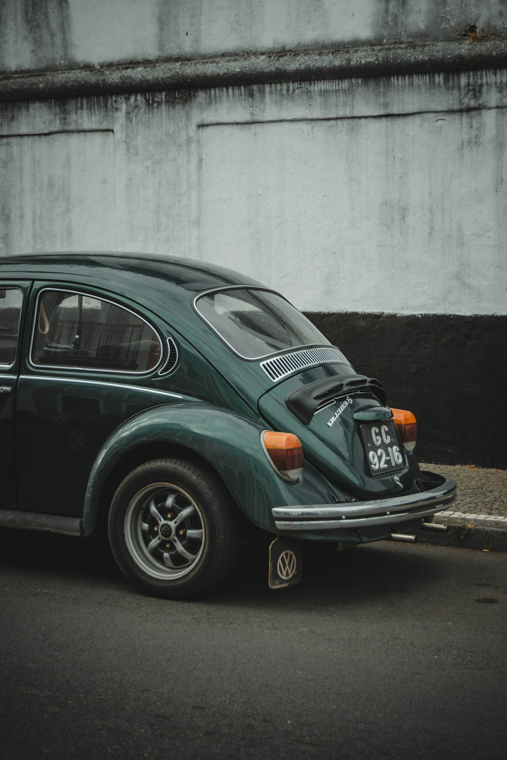 a car parked on the side of the road