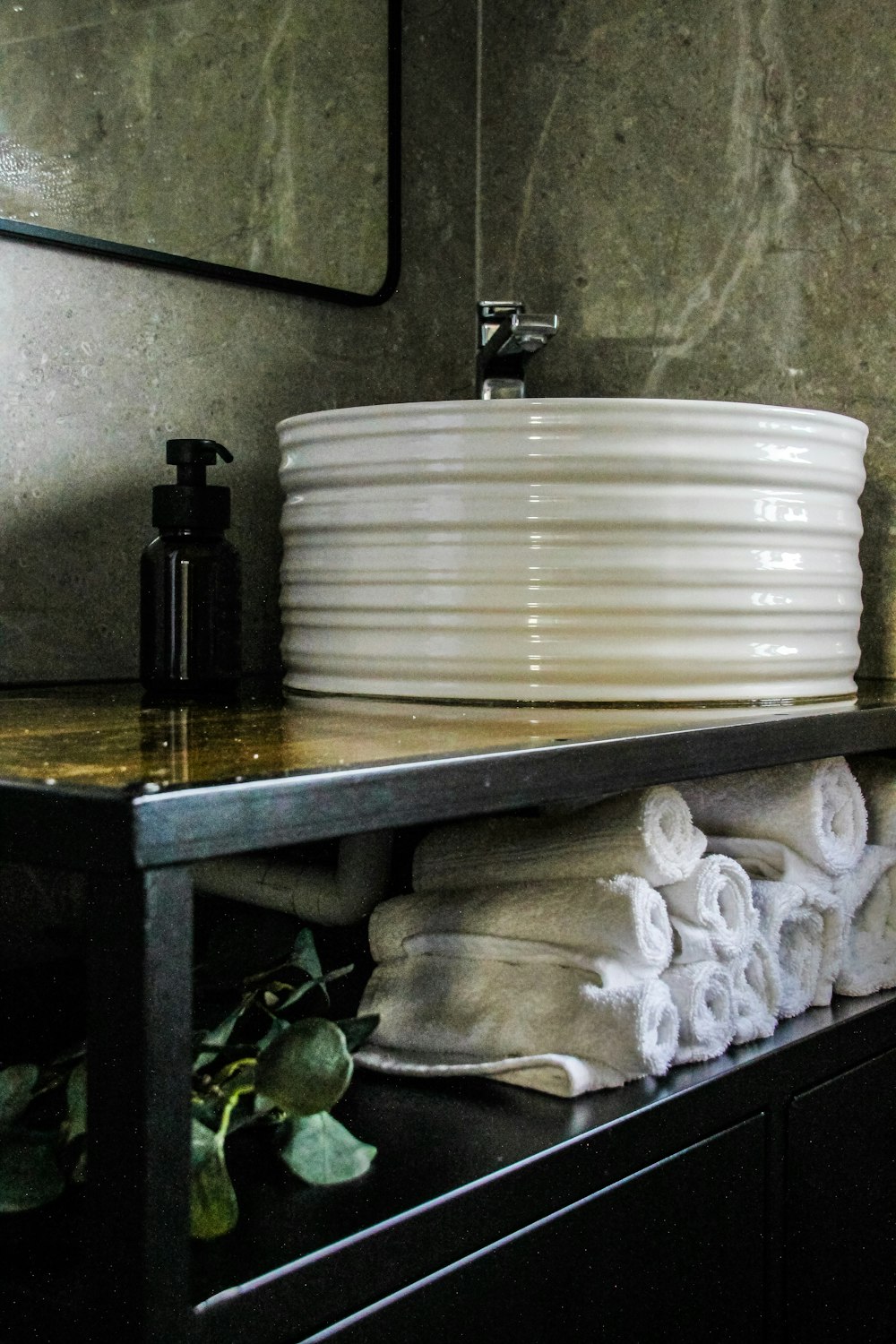 a bowl of food on a counter