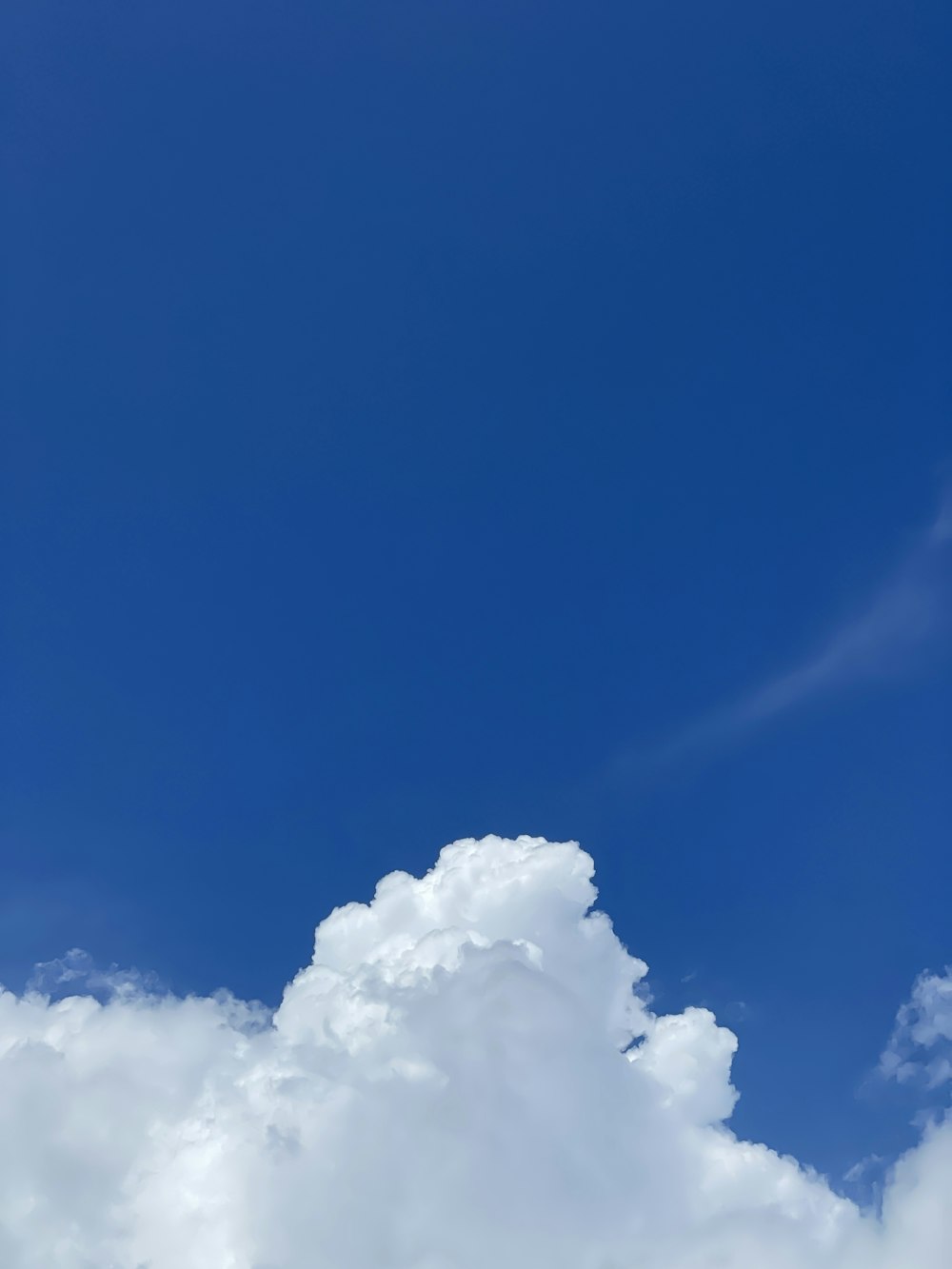 a blue sky with clouds