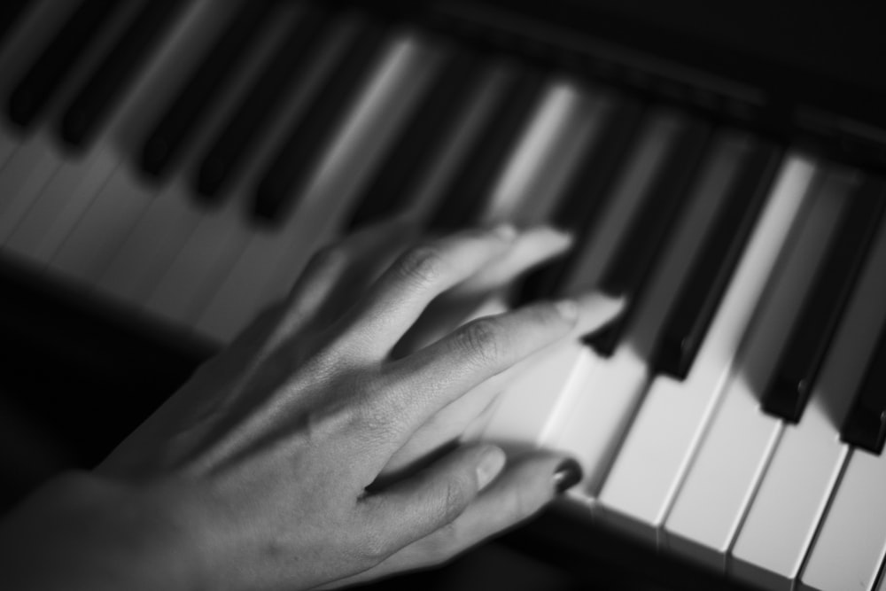 a person playing the piano