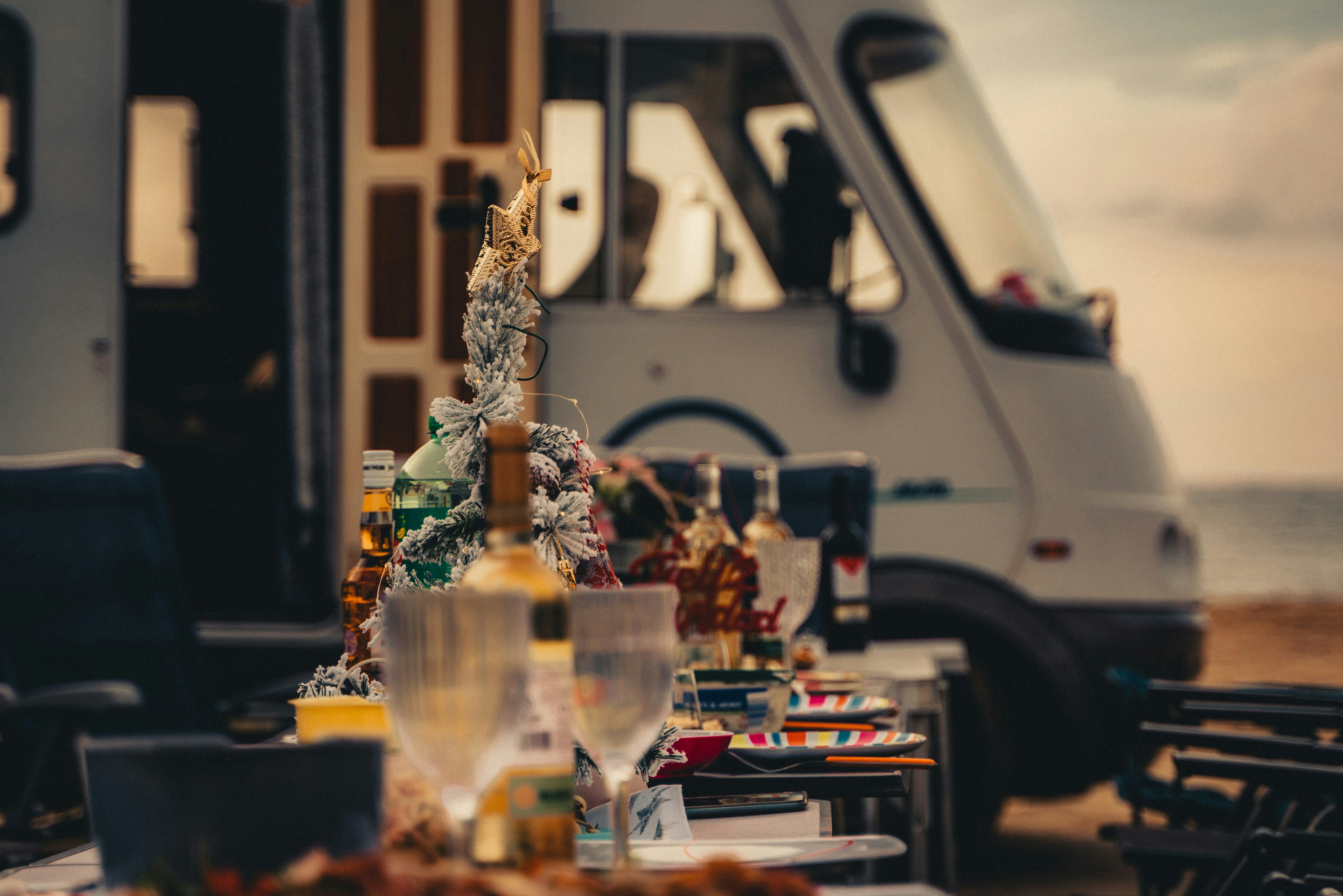 Motorhome at Christmas