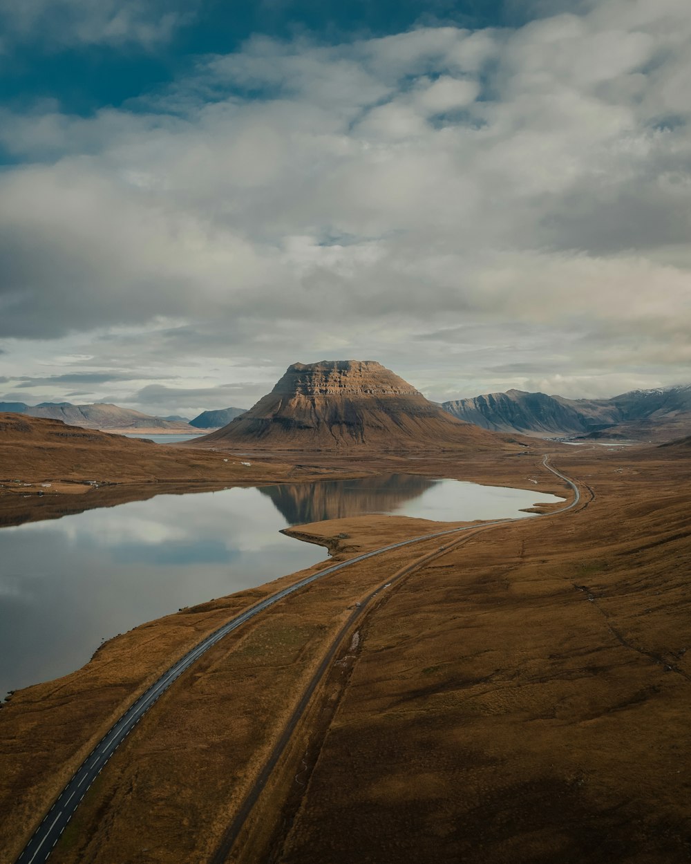 a road leading to a mountain