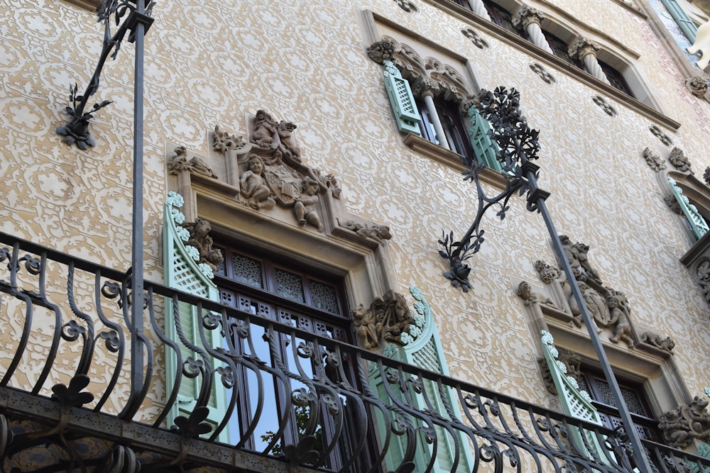 a building with a statue on the side