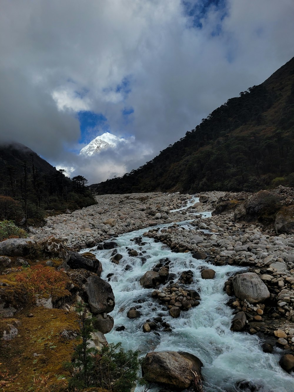 a river running through a rocky area