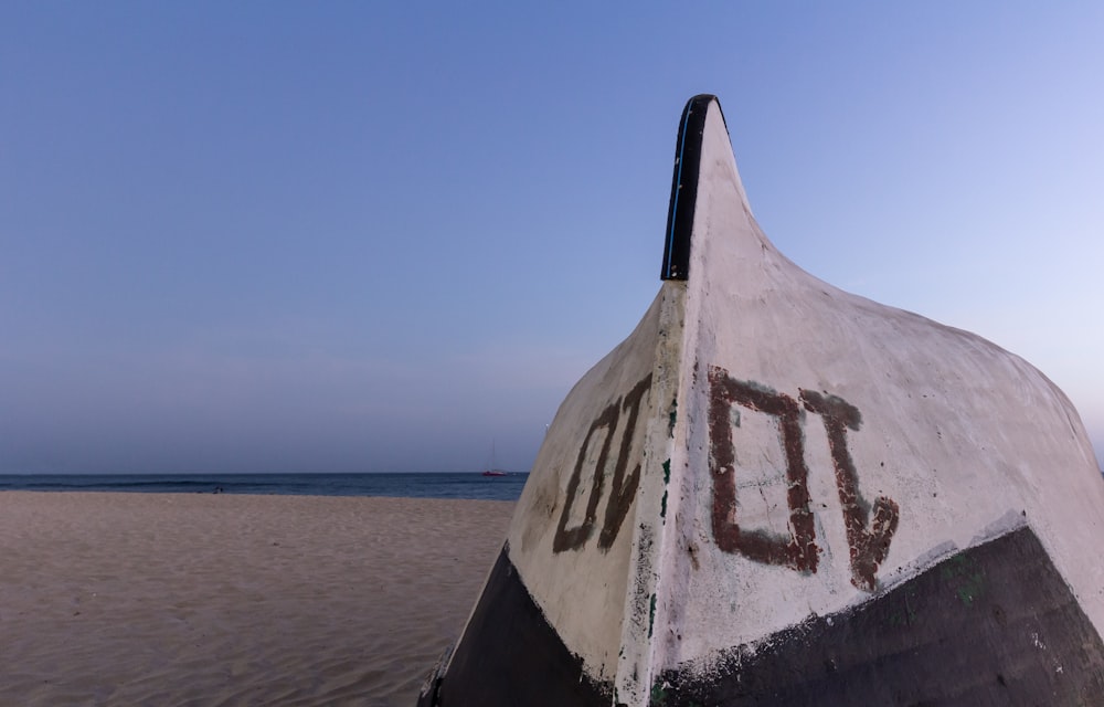 a boat on the beach