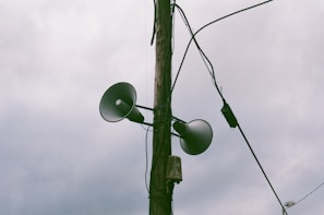 a green light on a pole