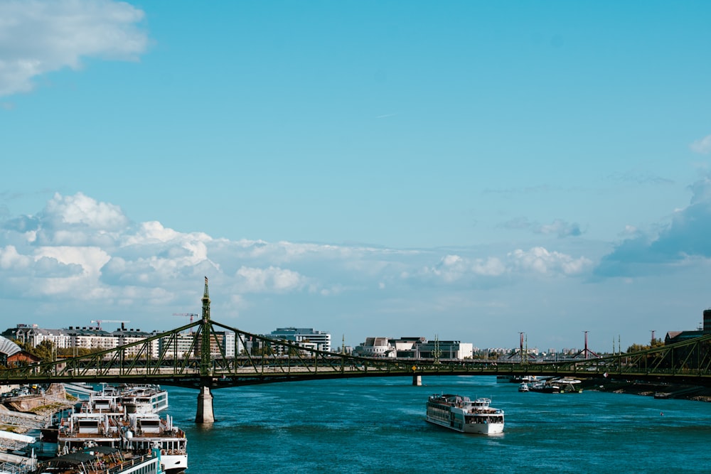 a bridge over a body of water