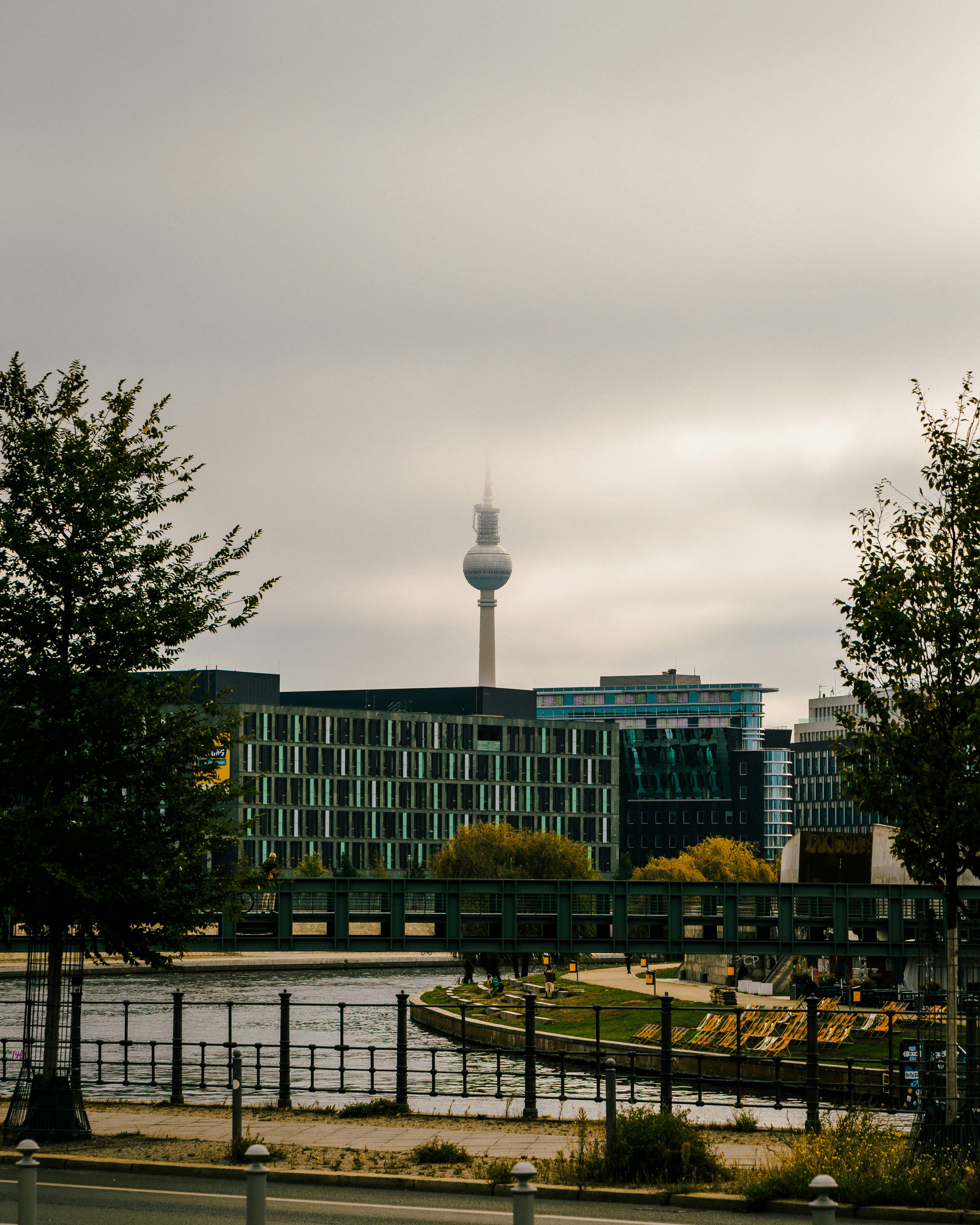 a large building with a tower