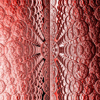 Colorful fractal shapes expanding infinitely with delicate symmetry.