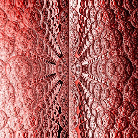 Colorful fractal shapes expanding infinitely with delicate symmetry.