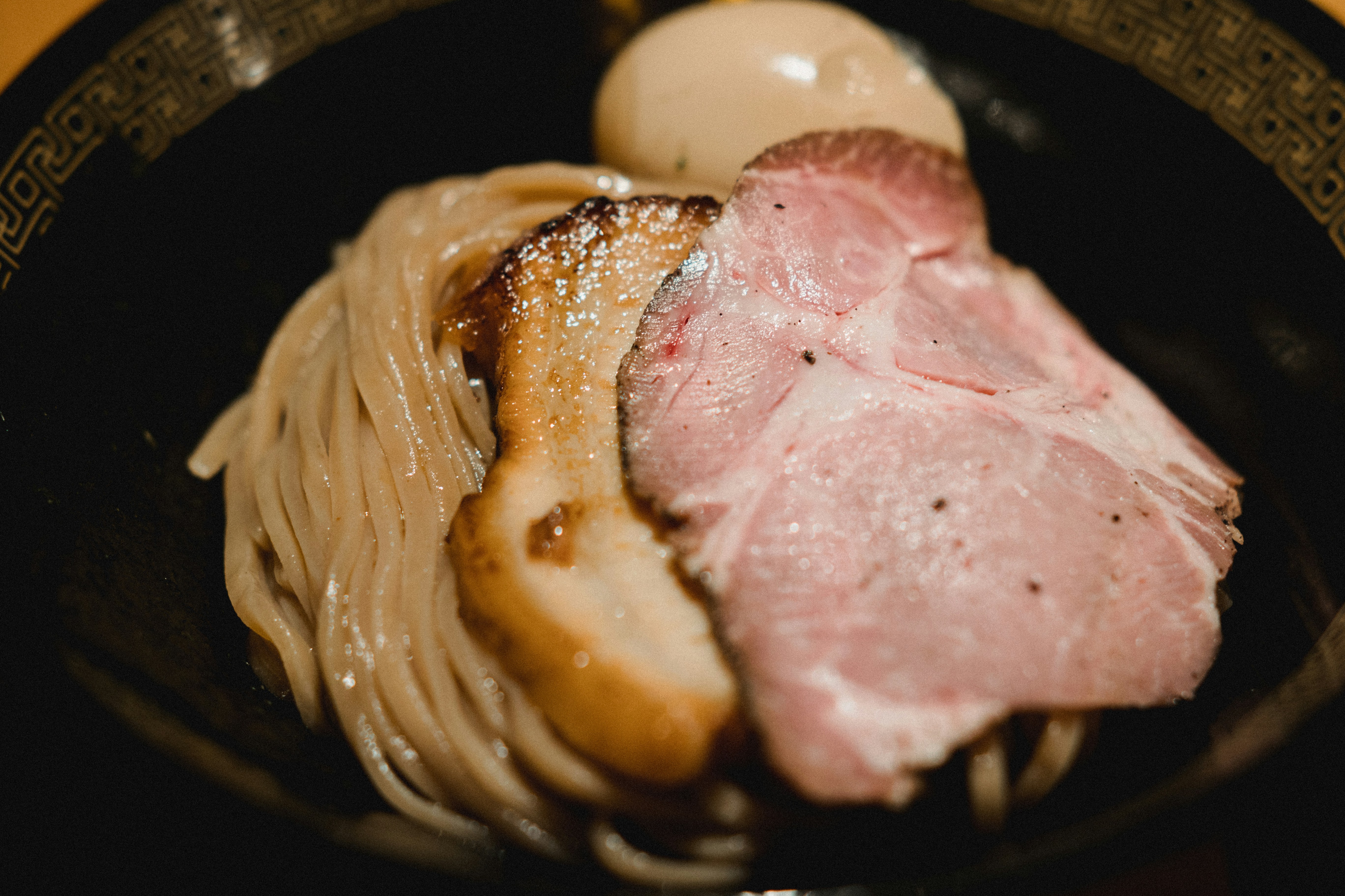 Tsukemen noodles with thick-cut chashu