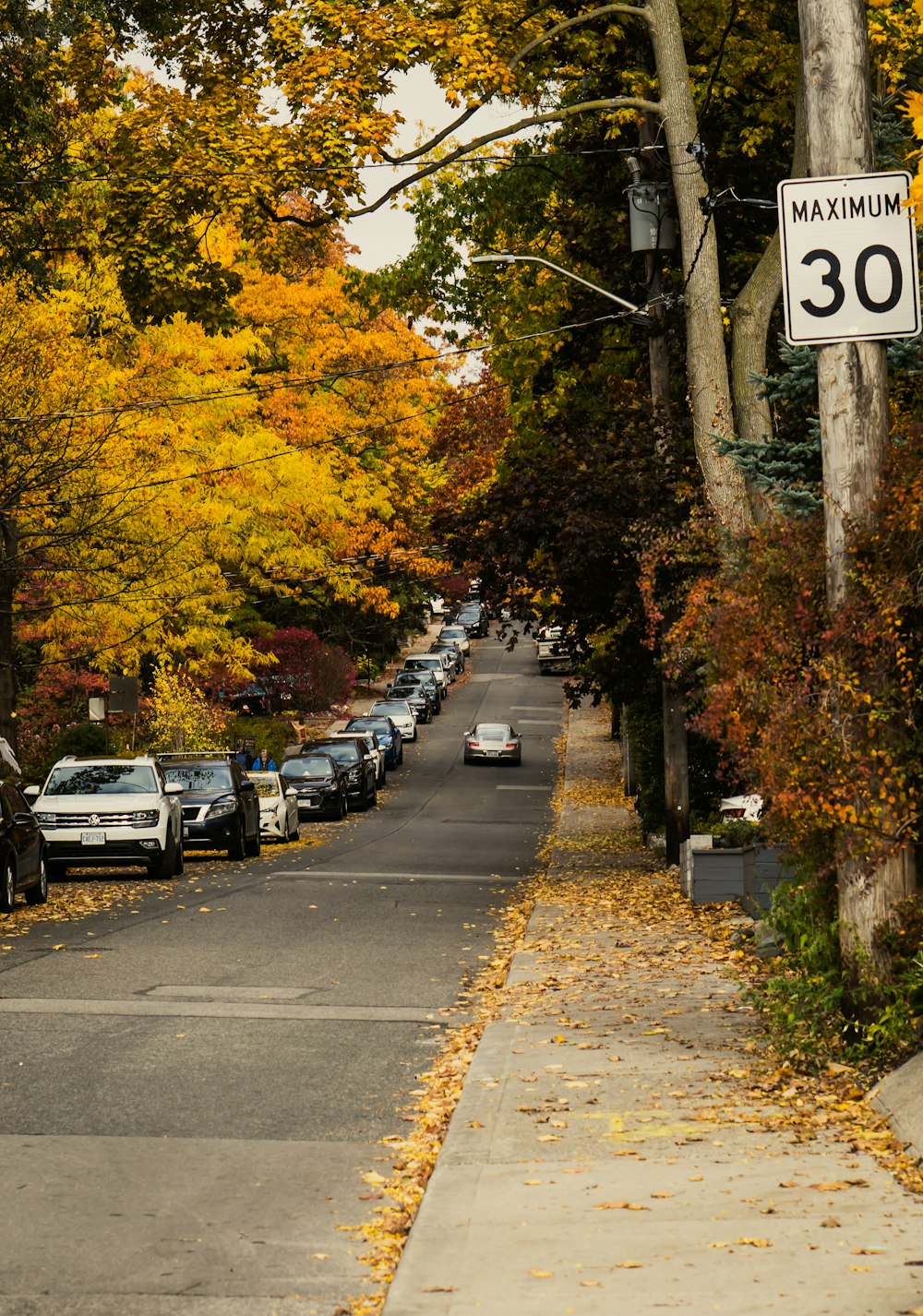 a road with cars parked along it